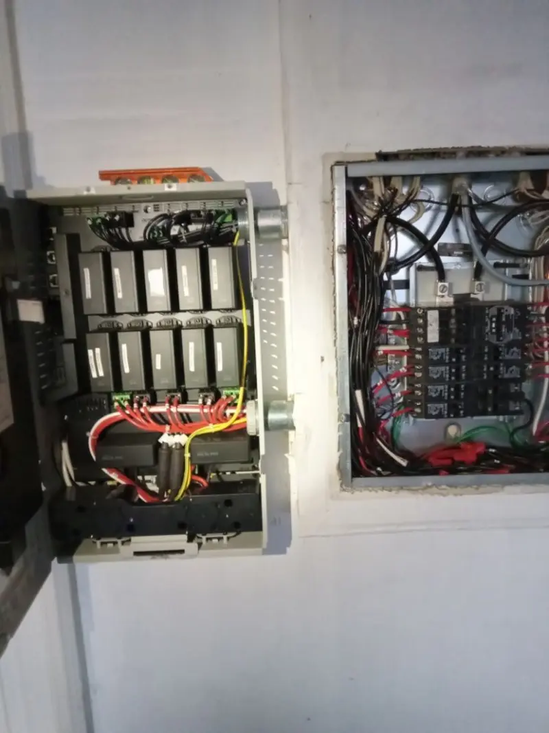 Electrical panel upgrade completed for Security Camera Wiring in Cranberry